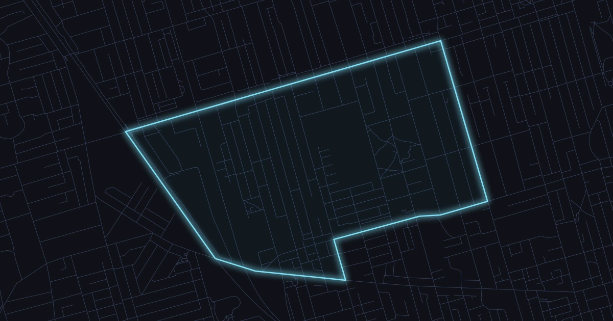 Dufferin Grove aerial view