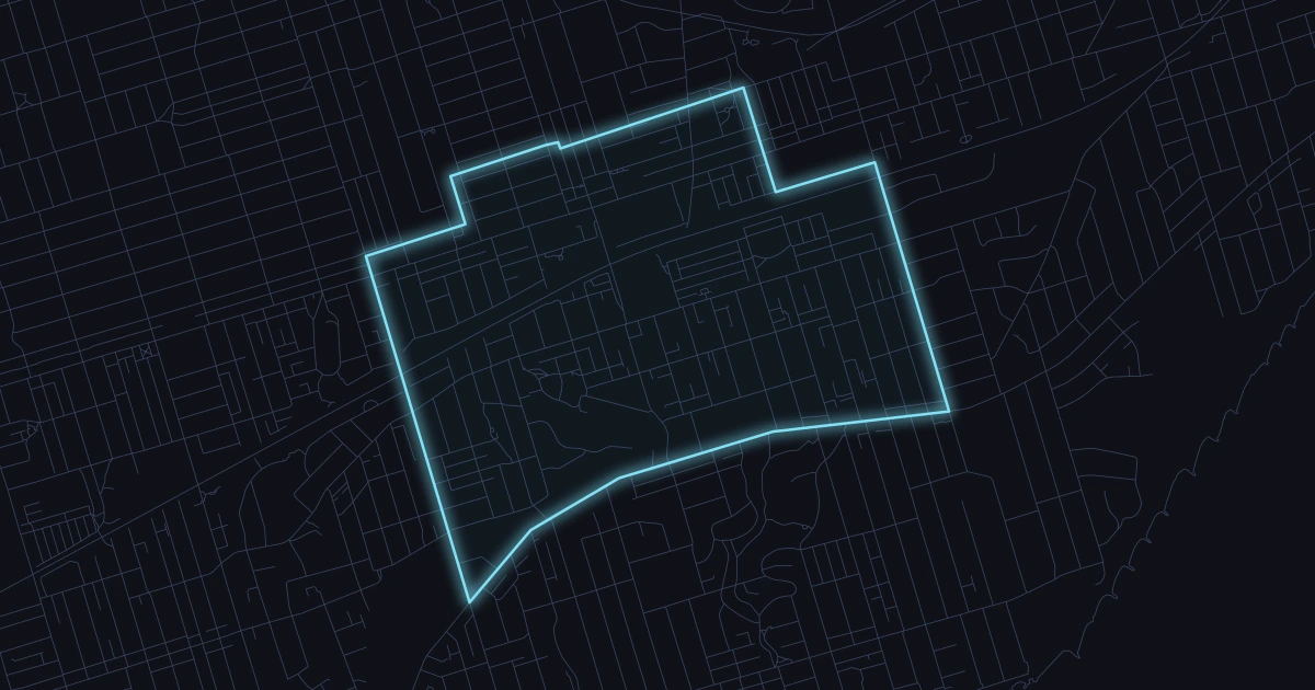 East End-Danforth aerial view